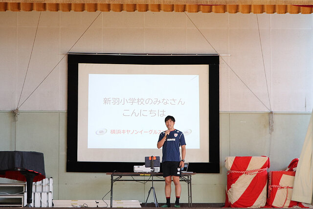 横浜市立新羽小学校にてタグラグビー教室を開催しました