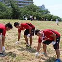 多摩川河川敷清掃に参加しました。