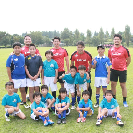 福島でラグビー指導を行いました