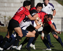 明治大学ラグビー部と練習試合