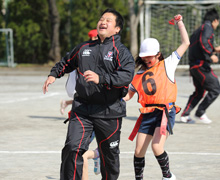 タグラグビー教室の様子