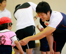 タグラグビー教室第14回目、大田区立池上第二小学校に行ってきました。