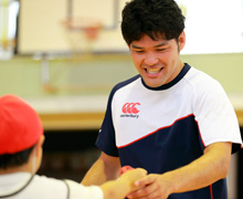 タグラグビー教室第14回目、大田区立池上第二小学校に行ってきました。