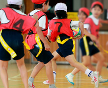 タグラグビー教室第14回目、大田区立池上第二小学校に行ってきました。