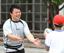 タグラグビー教室の様子