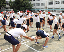 タグラグビー教室の様子