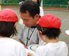 タグラグビー教室の様子