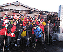 富士登山の様子