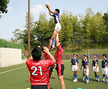 夏休み！スポーツ教室inよみうりランドの様子