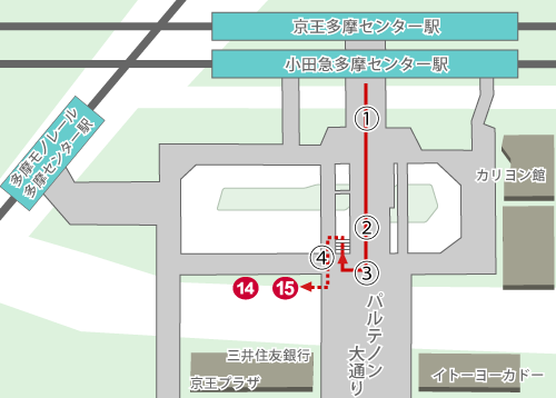 多摩センター駅前バス乗り場