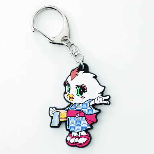 ラバーキーホルダー　温泉カノンちゃん