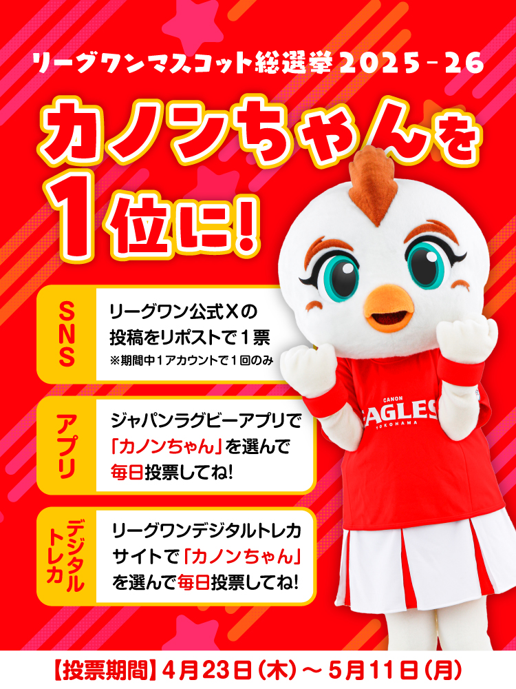 マスコット総選挙 4月23日 から