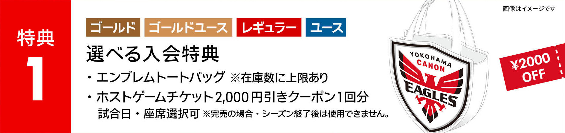 ゴールド会員 | 横浜キヤノン イーグルス 公式サイト